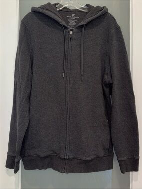 Mack Weldon Ace Micro Brushed French Terry Hoodie Charcoal Grey XL
